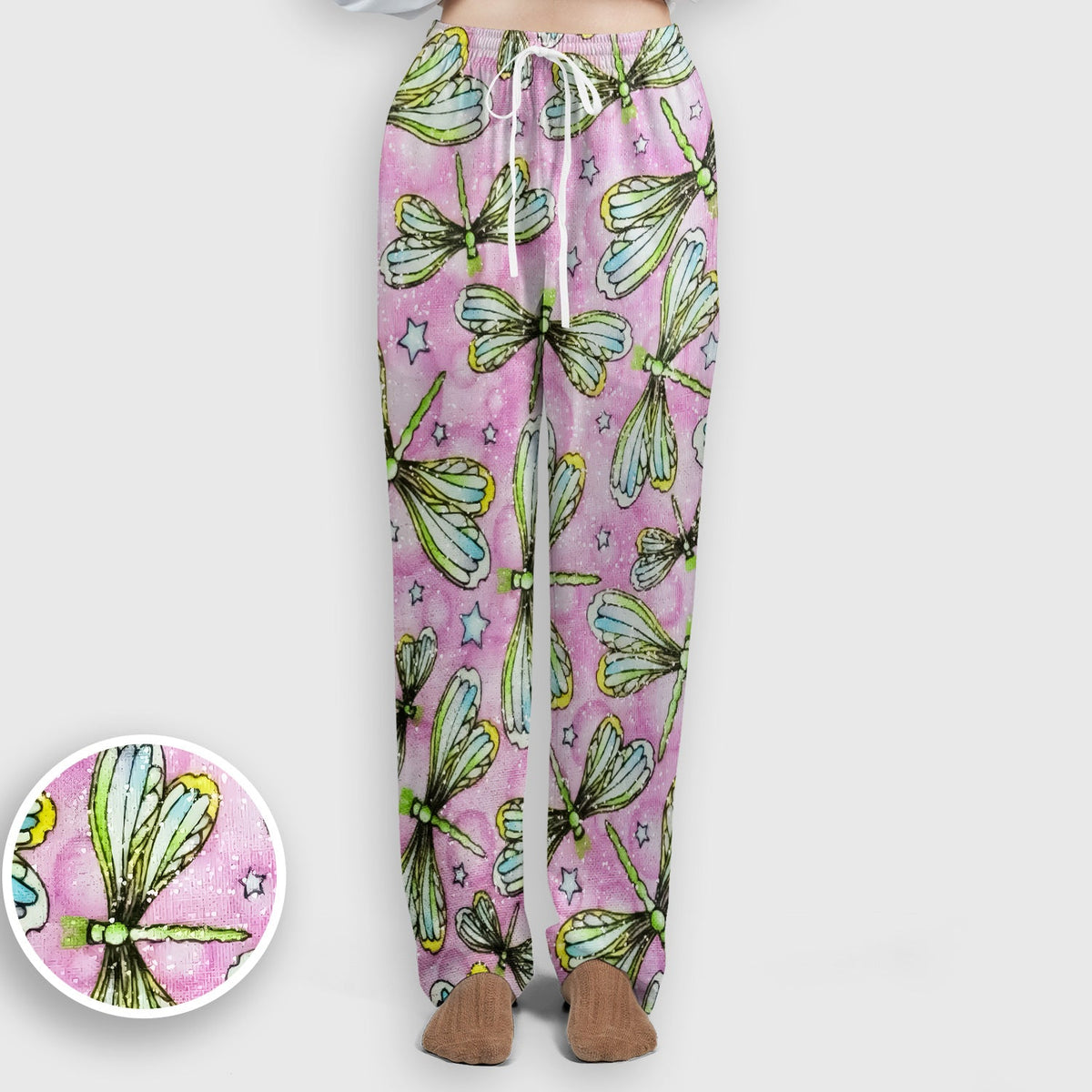 Dragonfly Pink Starry Nurse Scrub Set
