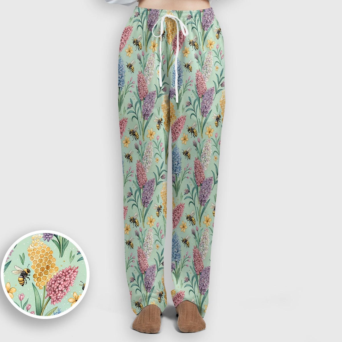 Pastel Wildflower Honeybee Nurse Scrub Set