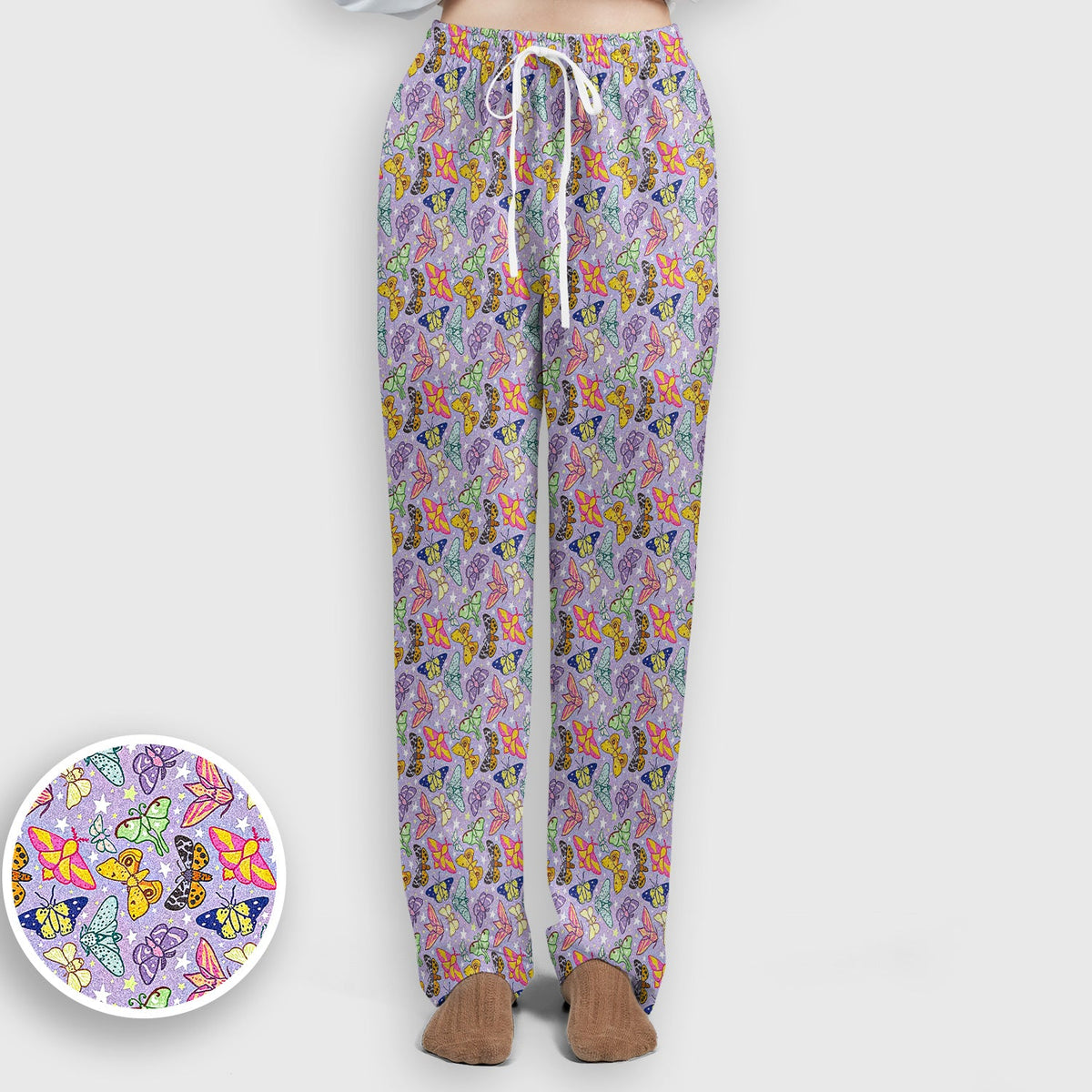 Colorful Butterfly Nurse Scrub Set