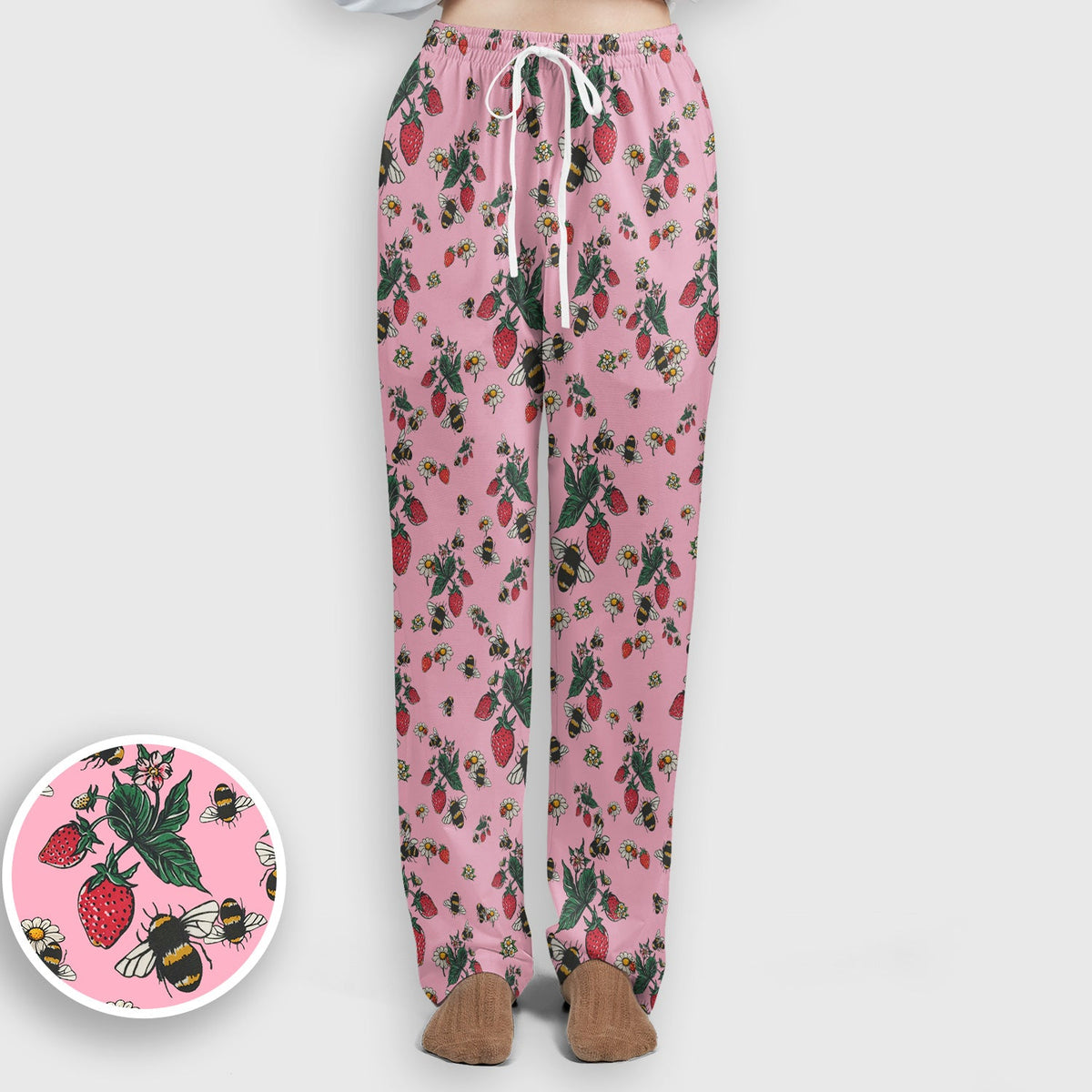 Strawberry Bee Daisy Nurse Scrub Set