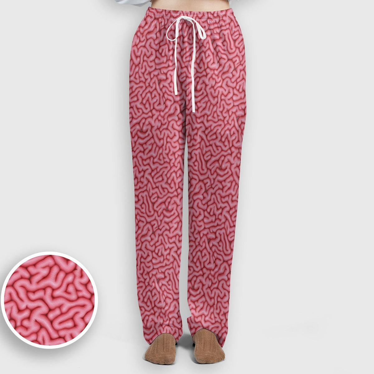 Pink Brain Anatomy Nurse Scrub Set