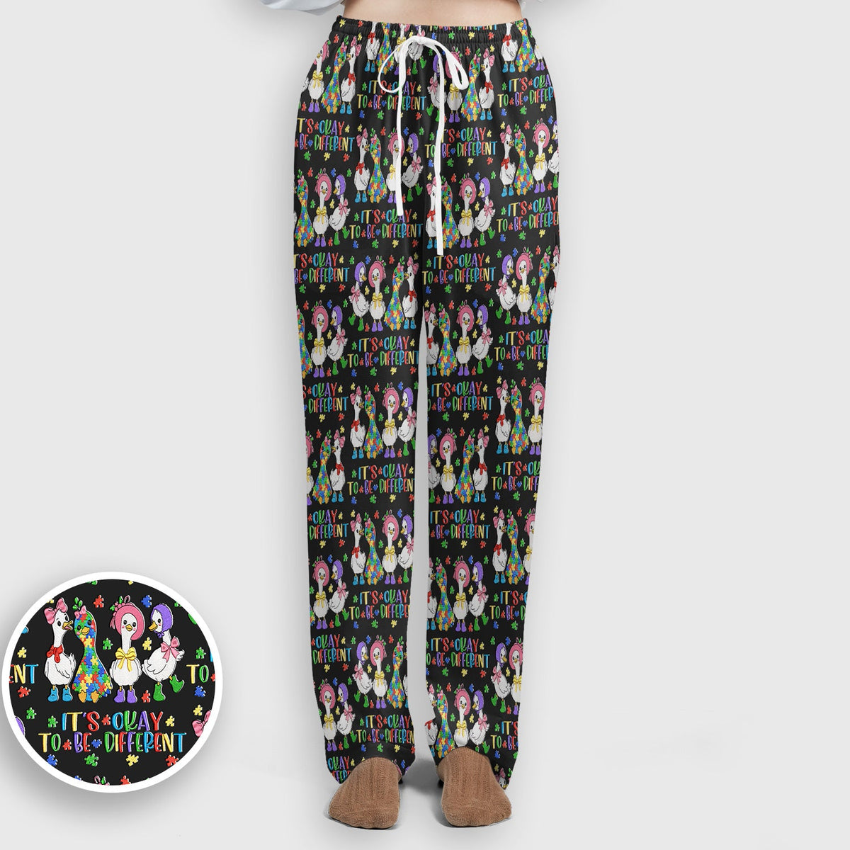 It's Okay To Be Different Duck Nurse Scrub Set