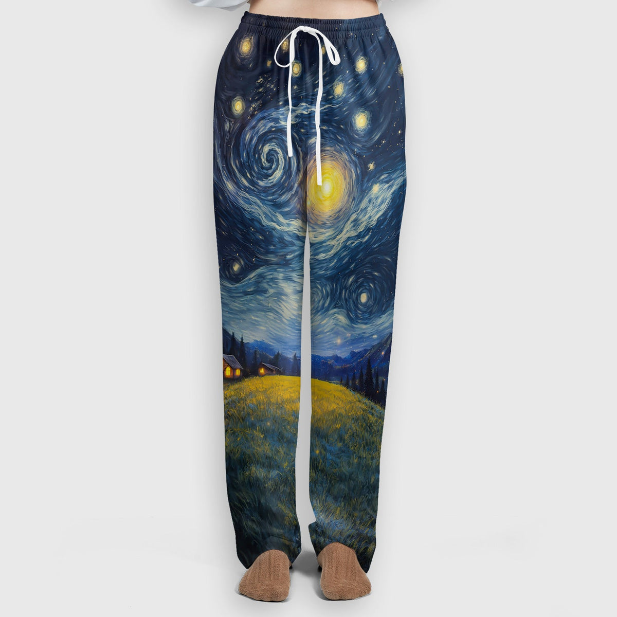 Black Cat Cosmic Night Sky Nurse Scrub Set