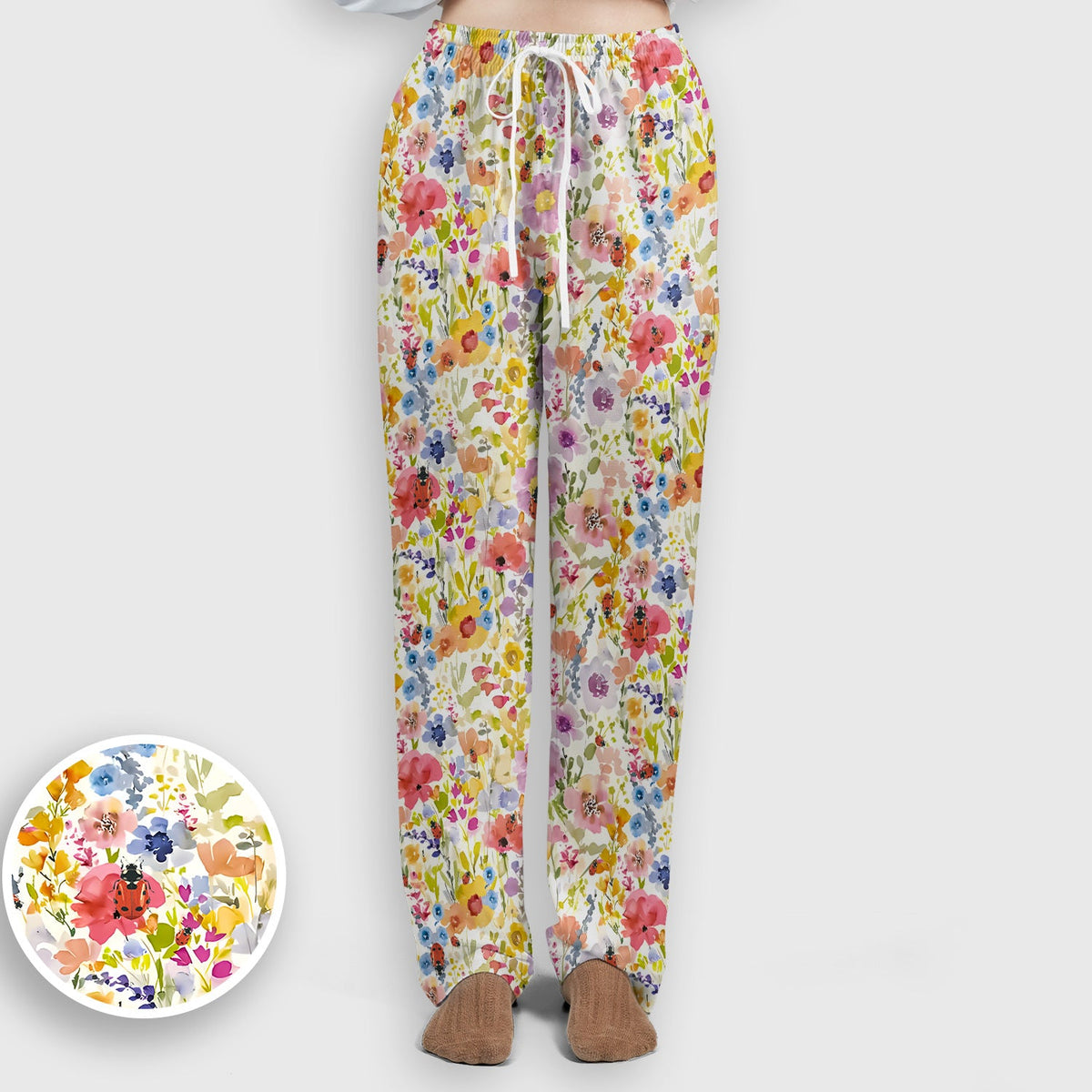 Wildflower Ladybug Garden Nurse Scrub Set