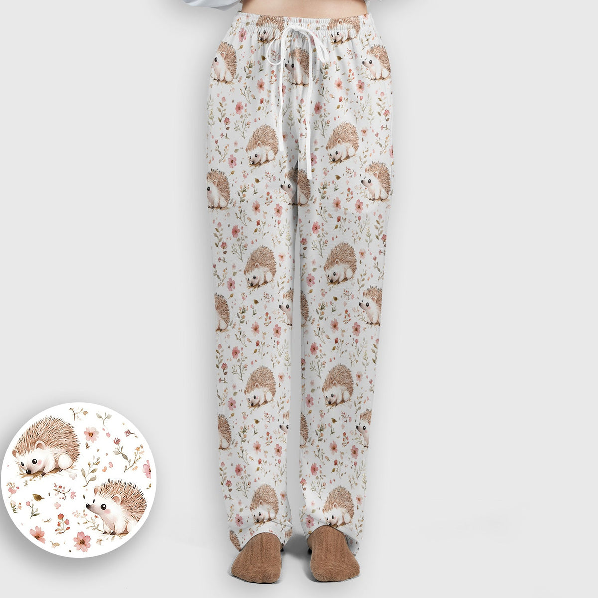 Hedgehog Wildflower Garden Nurse Scrub Set