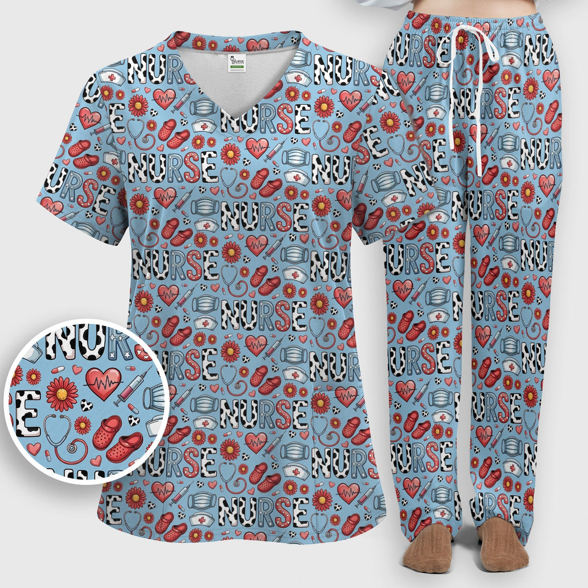 Medical Icon Nurse Scrub Set