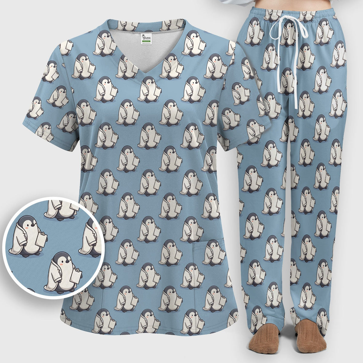 Penguin Medical Nurse Scrub Set