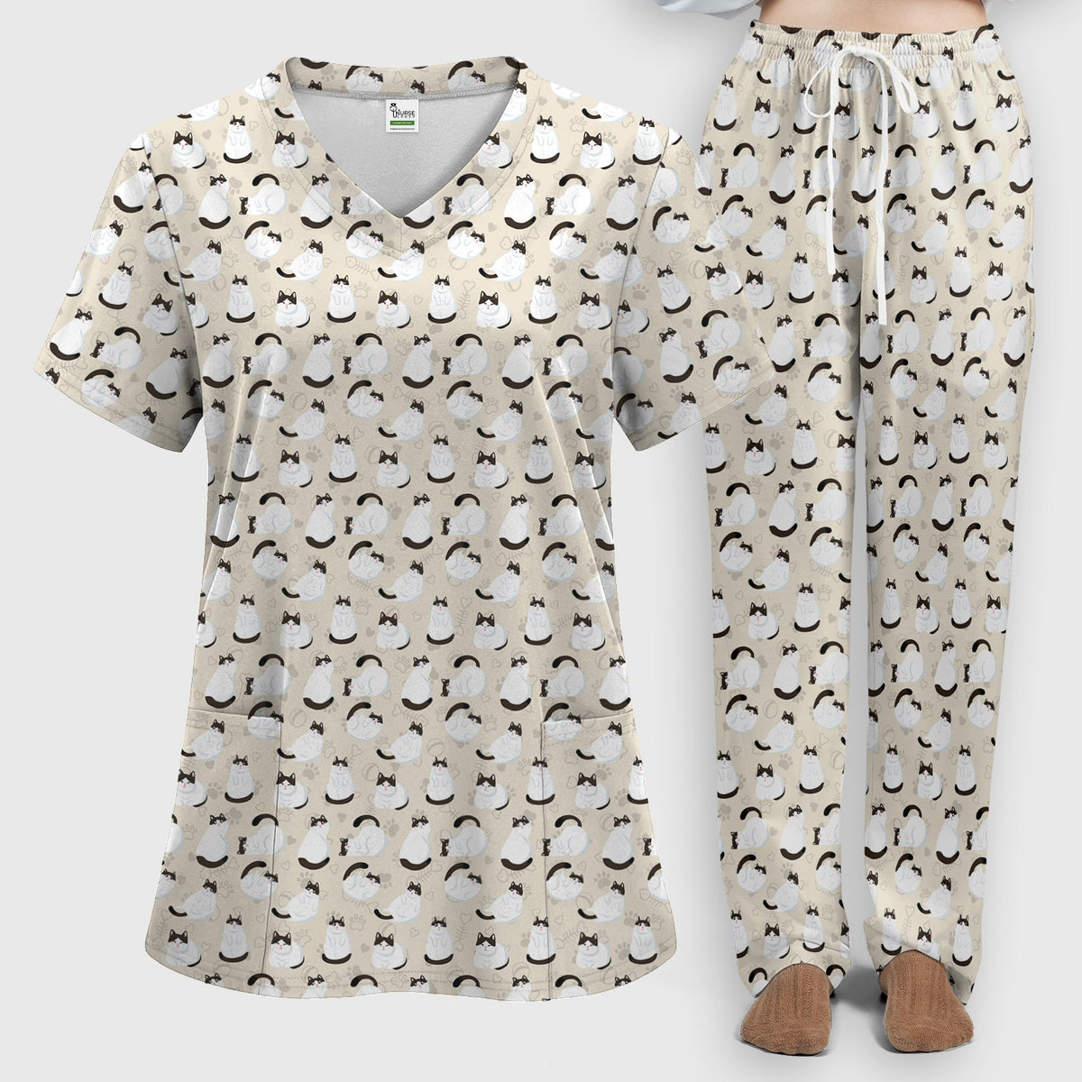 Cat Nurse Scrub Set
