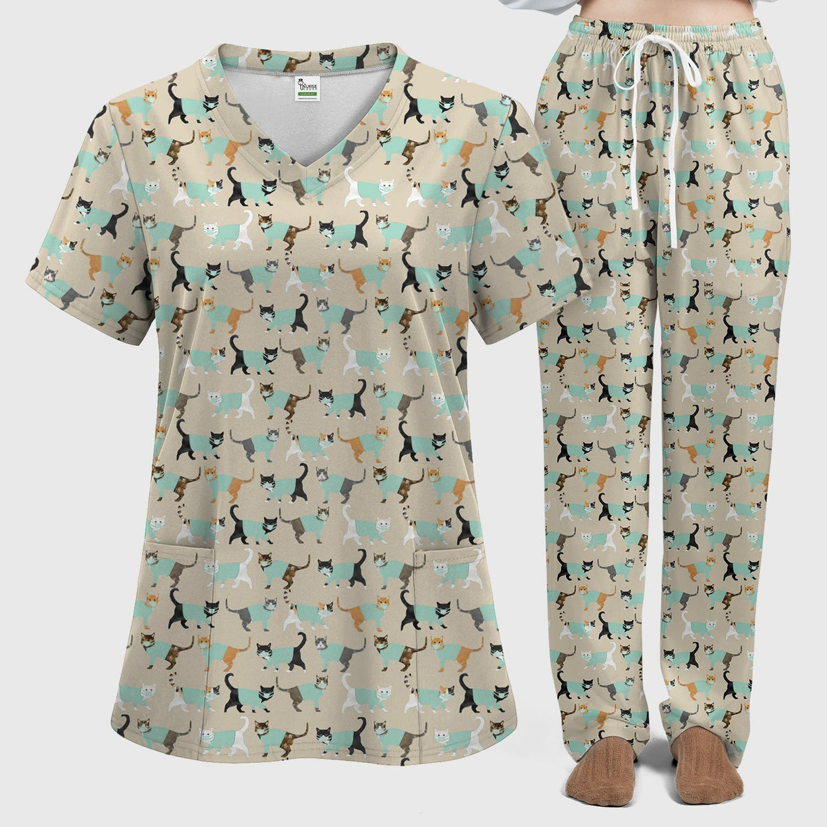 Cat Nurse Scrub Set