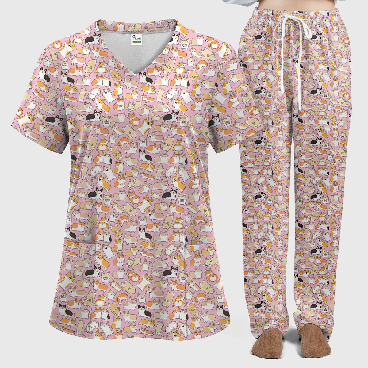Corgi Nurse Scrub Set