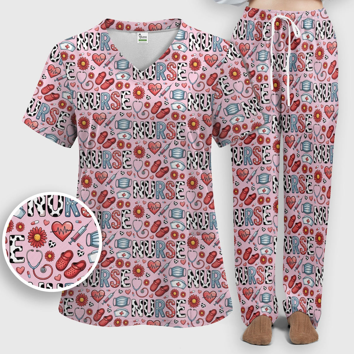 Medical Icon Nurse Scrub Set