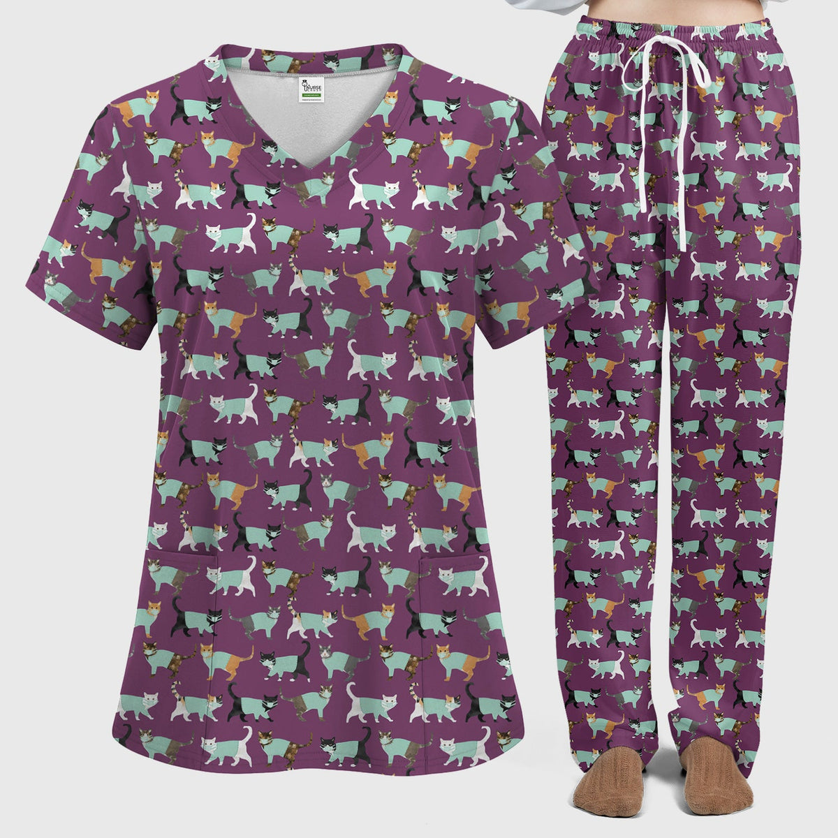 Cat Nurse Scrub Set