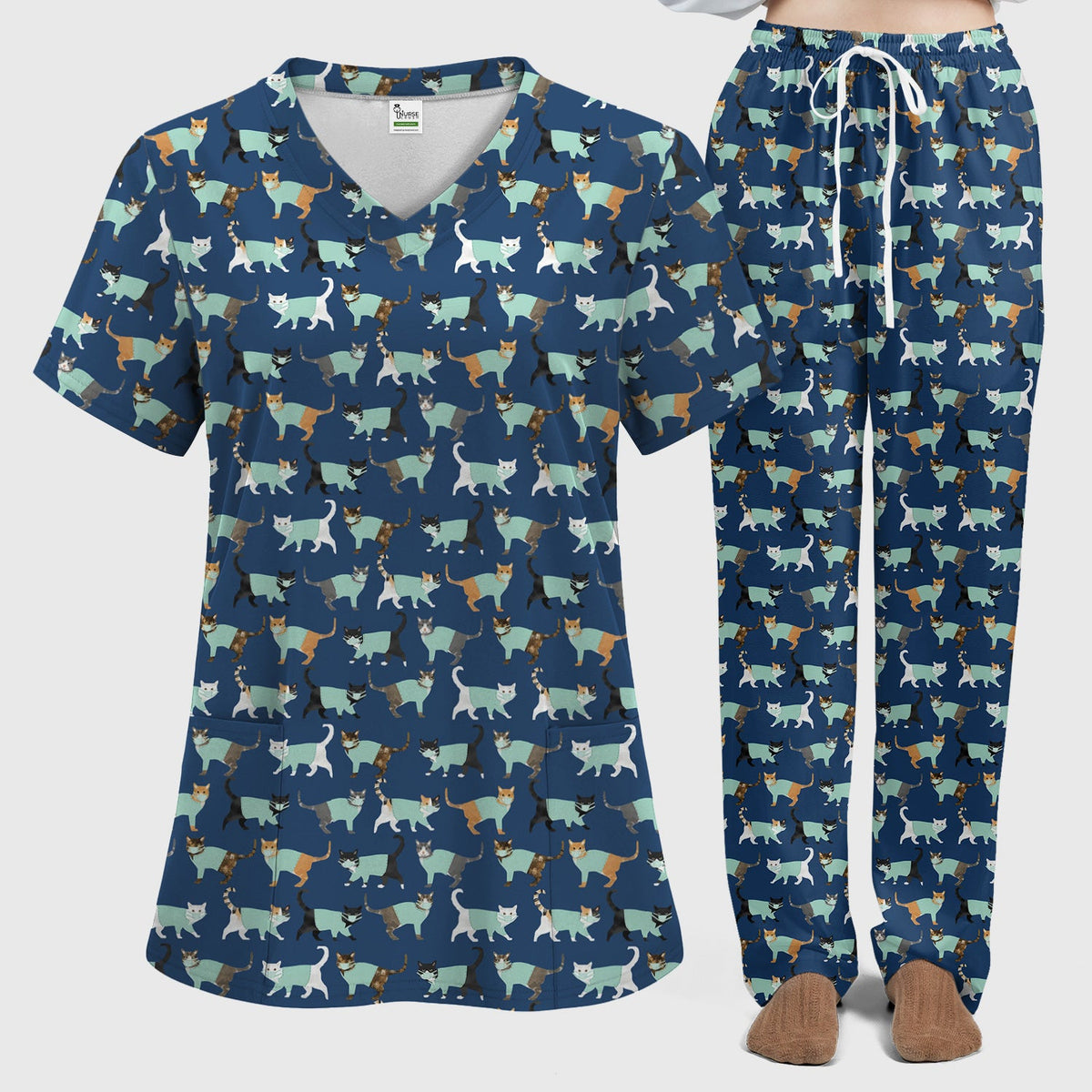 Cat Nurse Scrub Set