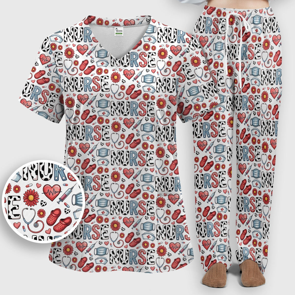 Medical Icon Nurse Scrub Set
