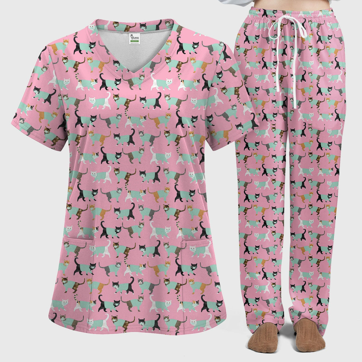 Cat Nurse Scrub Set