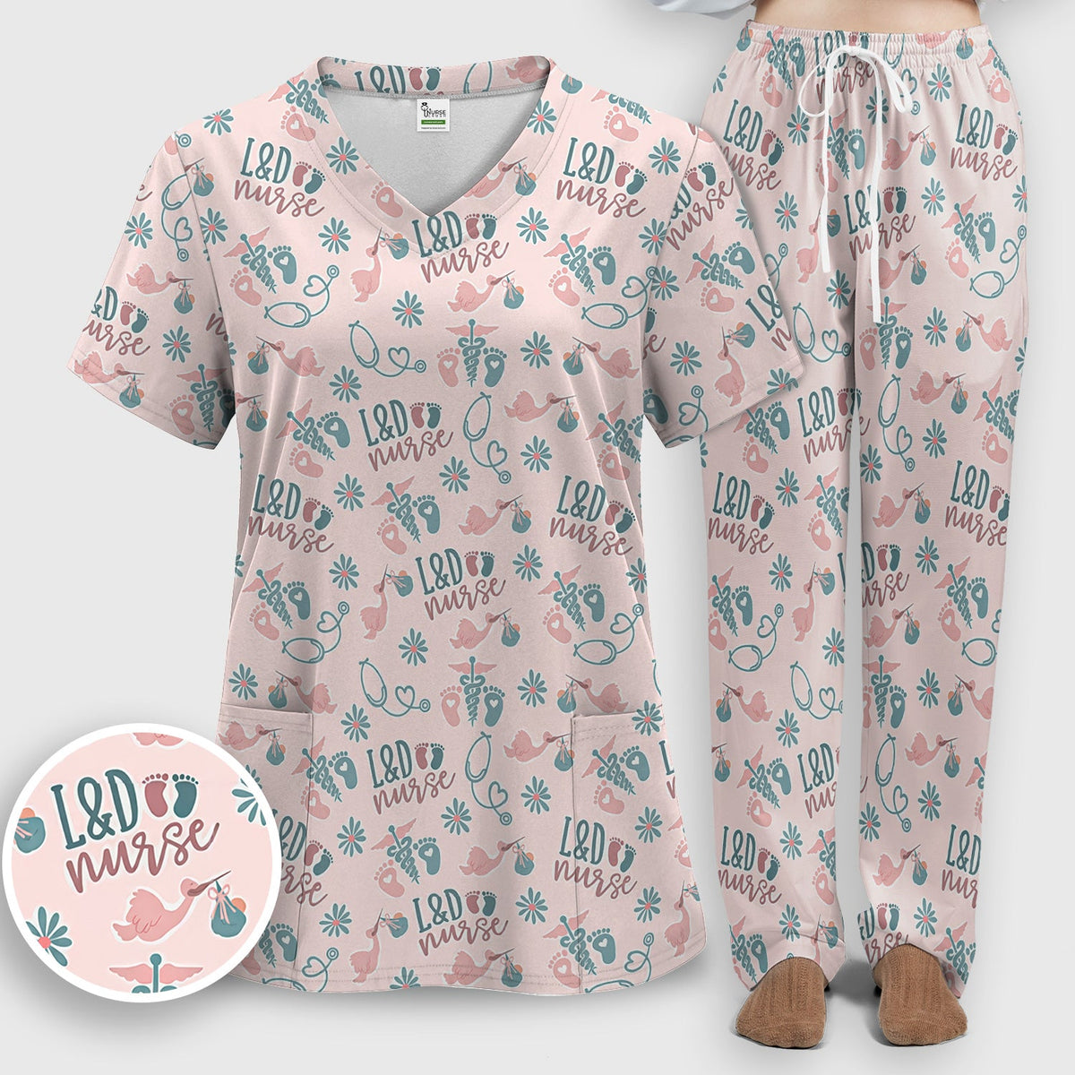 Labor and Delivery Nurse Scrub Set