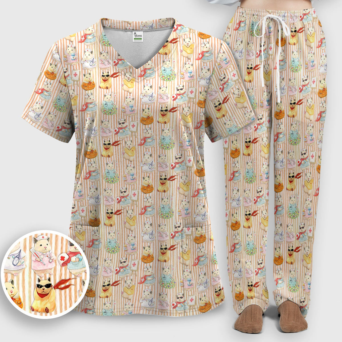 Hamster Nurse Scrub Set