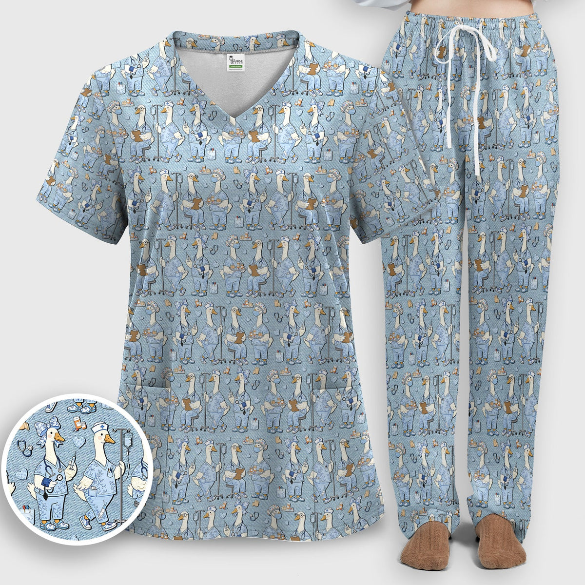 Goose Working Nurse Scrub Set