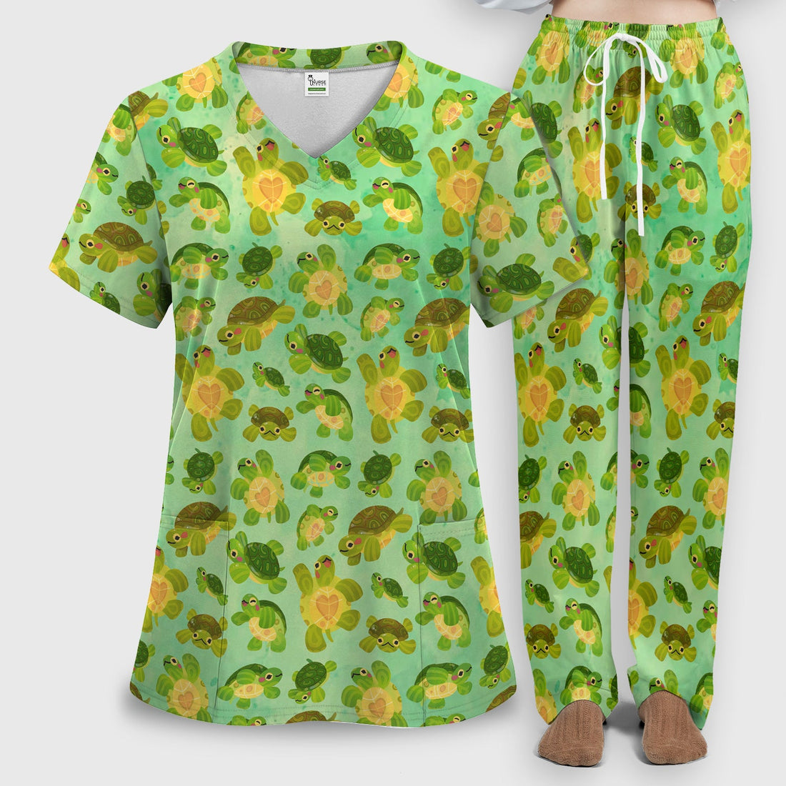 Green Sea Turtle Nurse Scrub Set