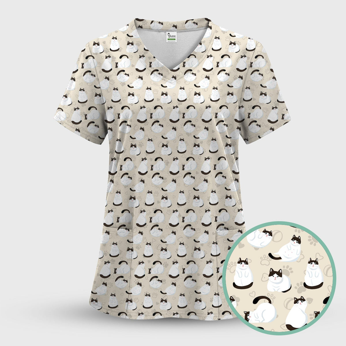 Cat Nurse Scrub Set