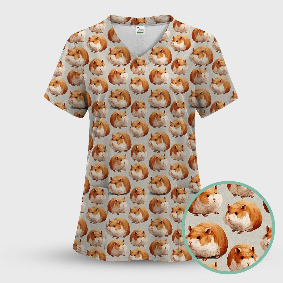 Hamster Nurse Scrub Top
