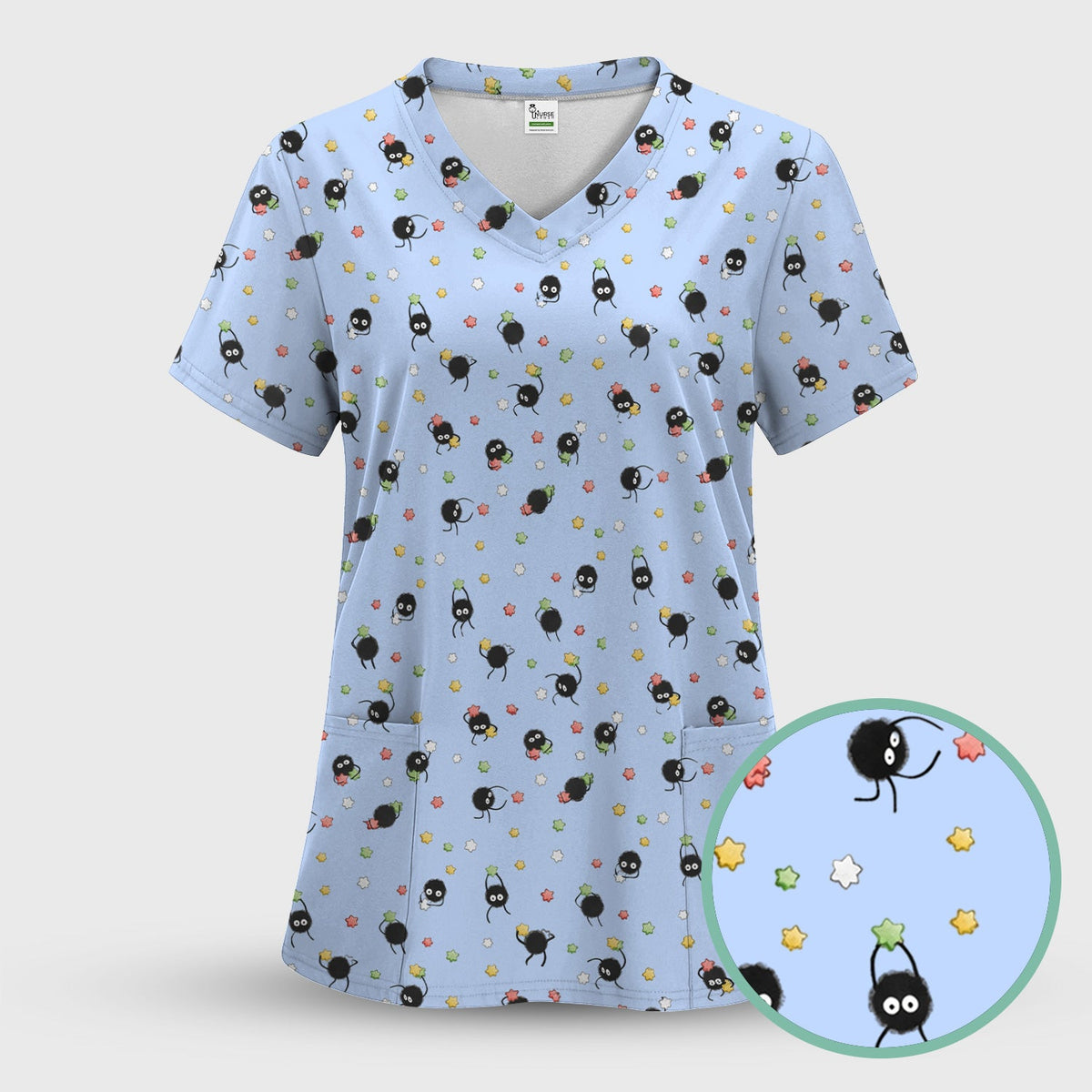 Spider Nurse Scrub Set