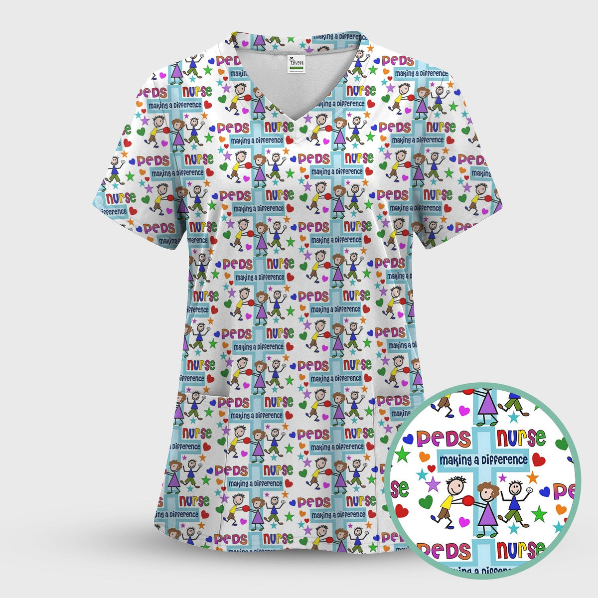 Peds Making A Difference Nurse Scrub Set