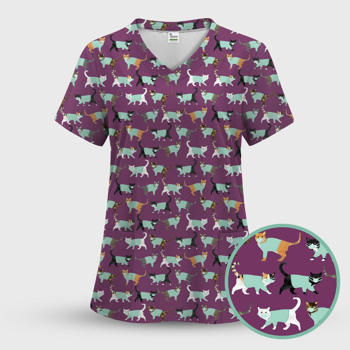 Cat Nurse Scrub Set