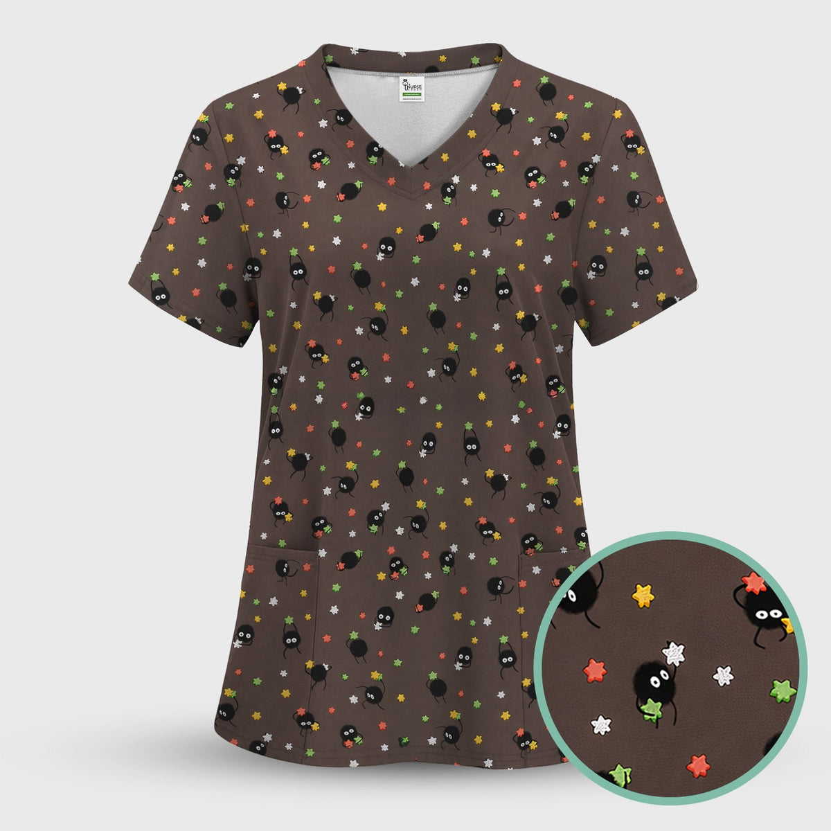 Spider Nurse Scrub Set