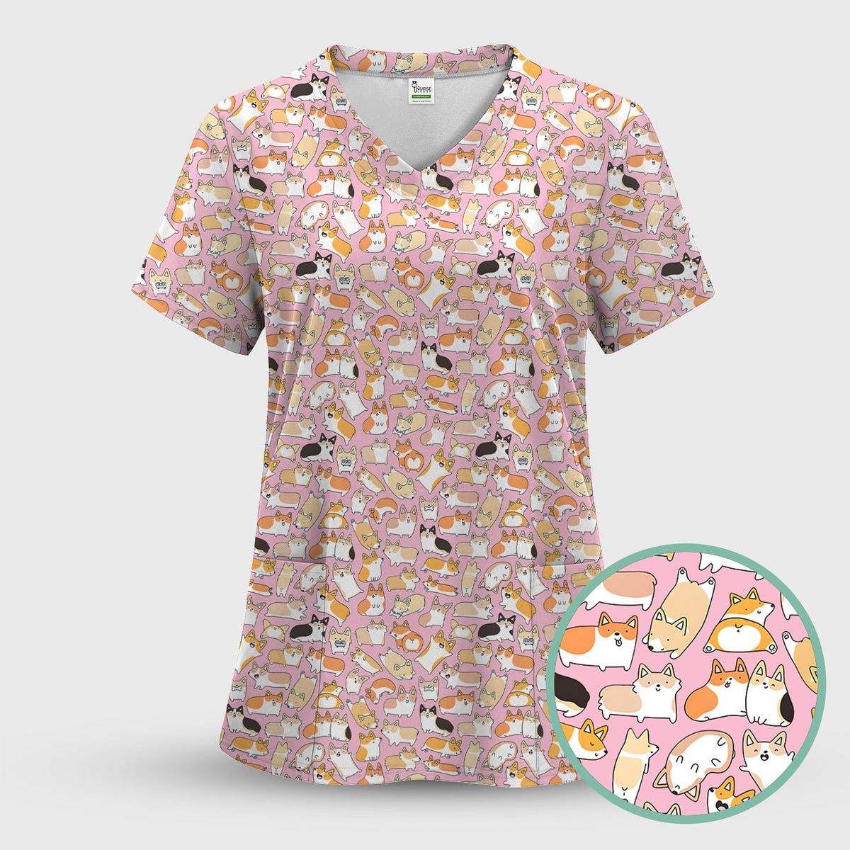 Corgi Nurse Scrub Set