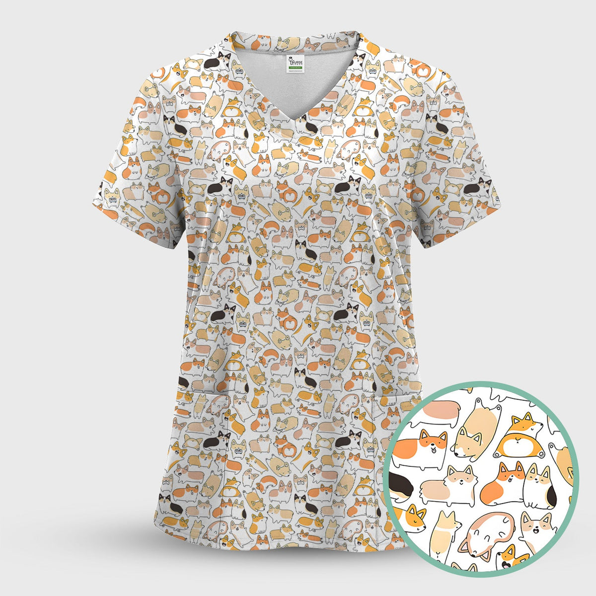 Corgi Nurse Scrub Set