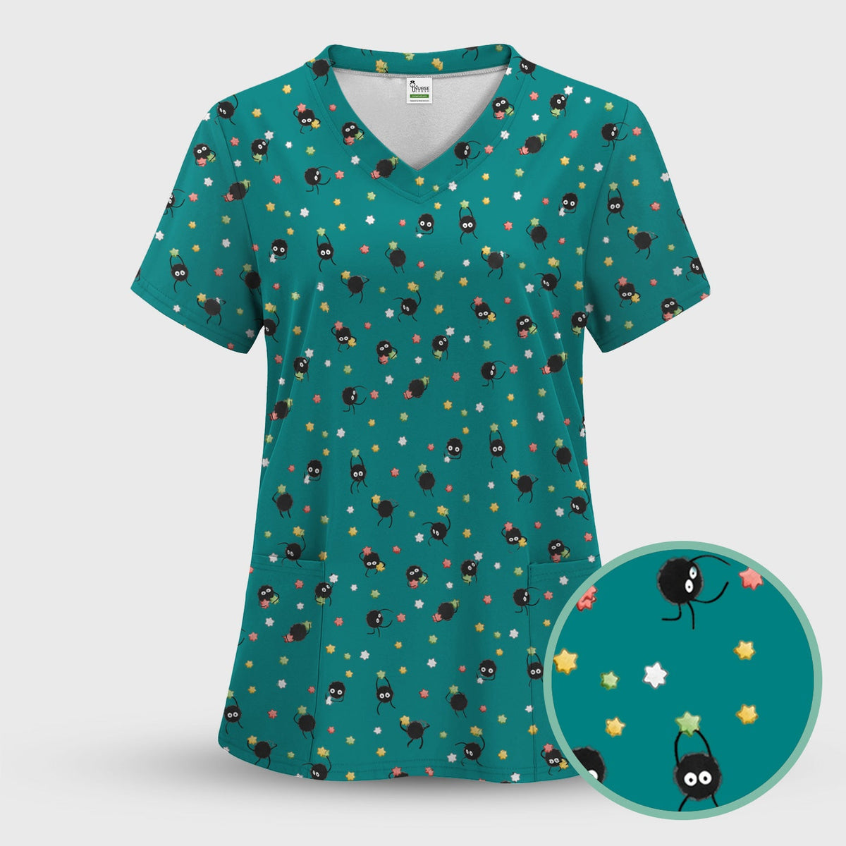 Spider Nurse Scrub Set