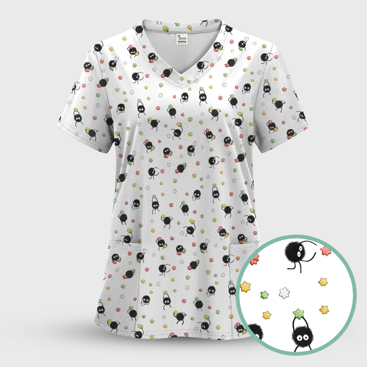 Spider Nurse Scrub Set