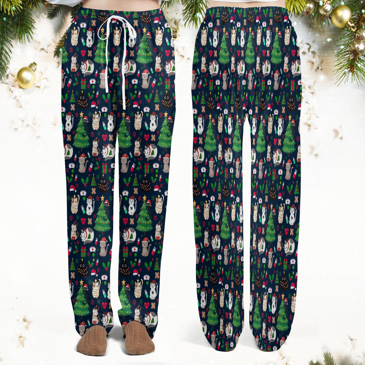 Christmas Pet Nurse Scrub Set