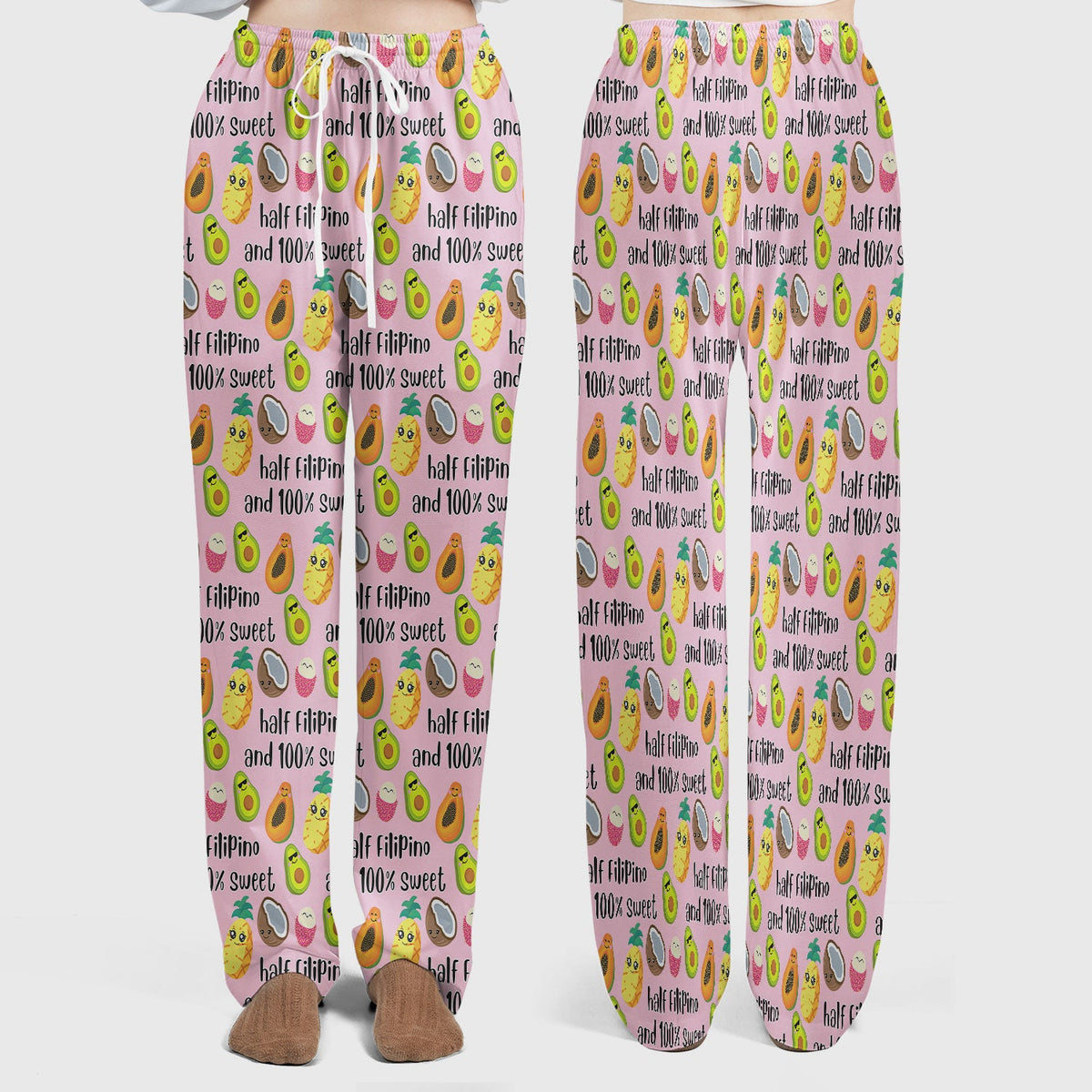 Avocado Fruit Filipino Quote Nurse Scrub Set