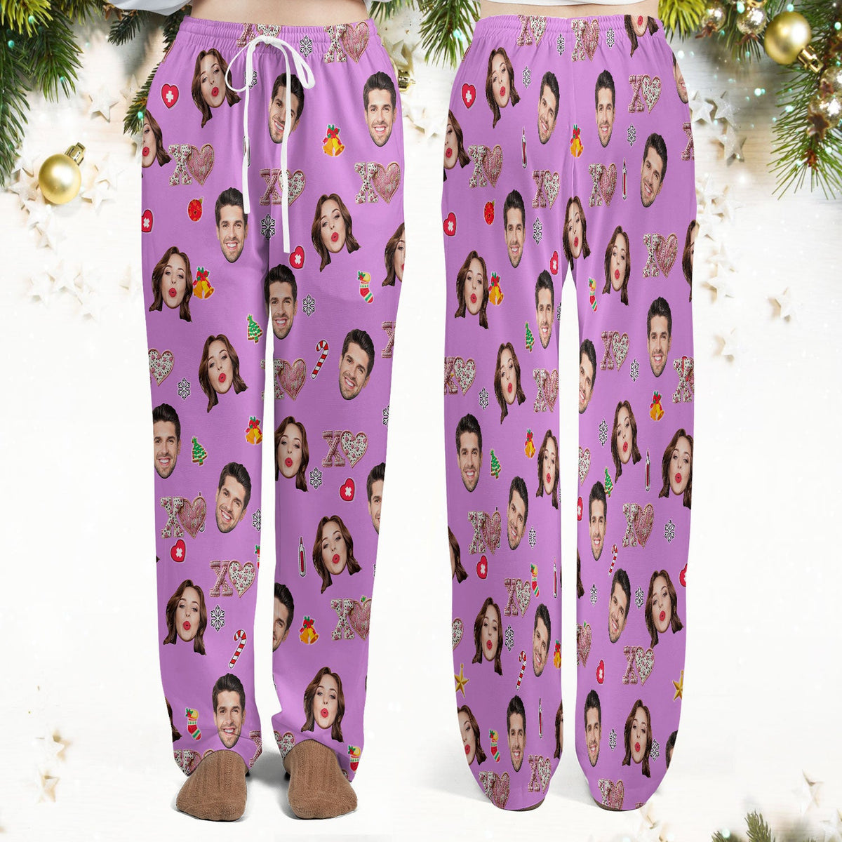 Personalized Photo XOXO Nurse Scrub Set