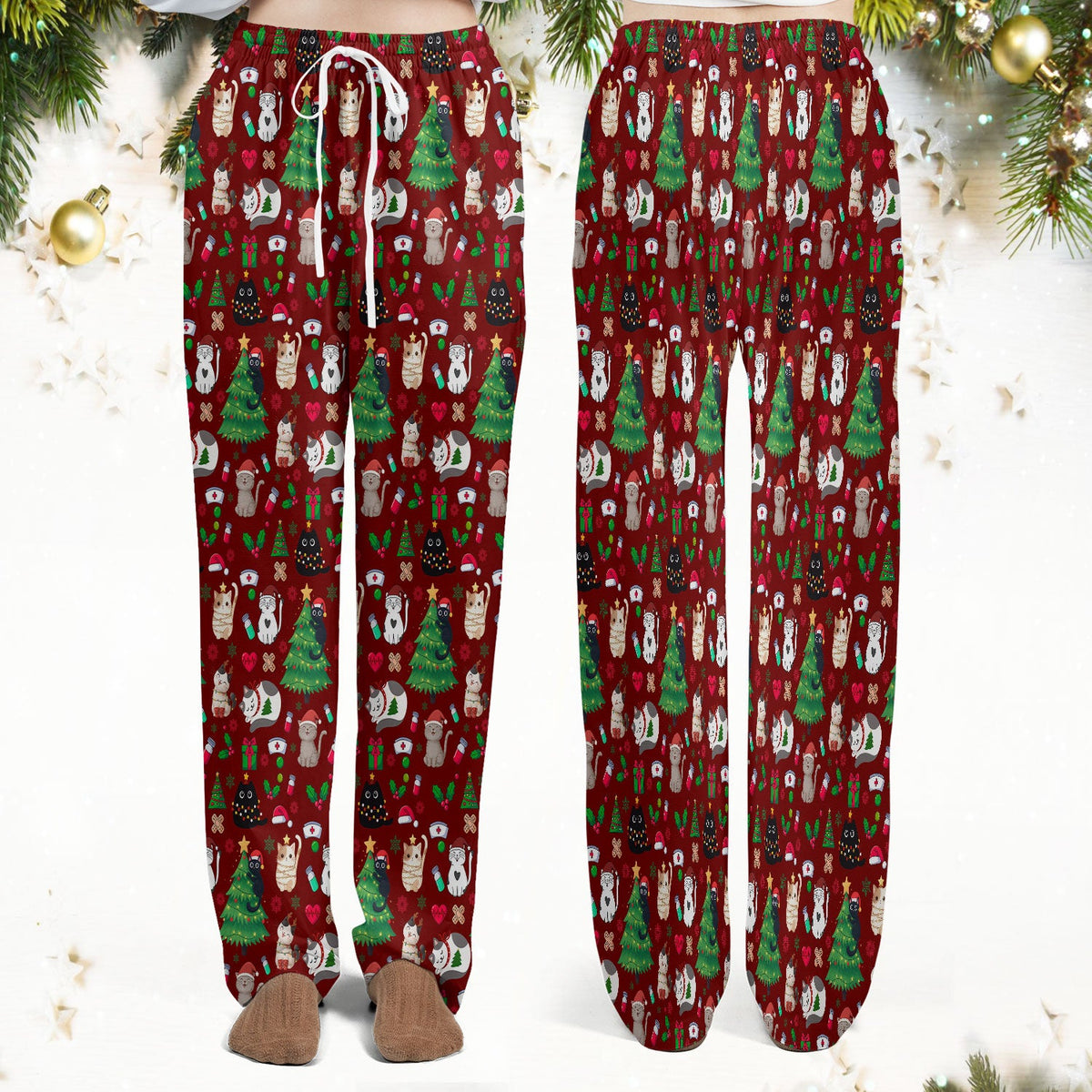 Christmas Pet Nurse Scrub Set