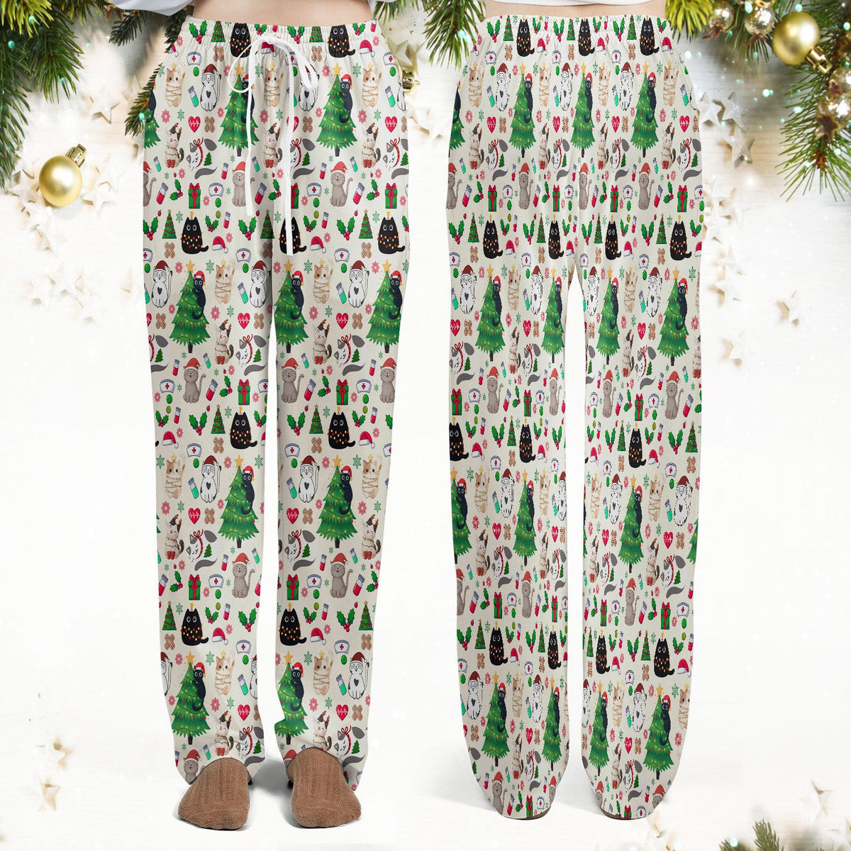 Christmas Pet Nurse Scrub Set