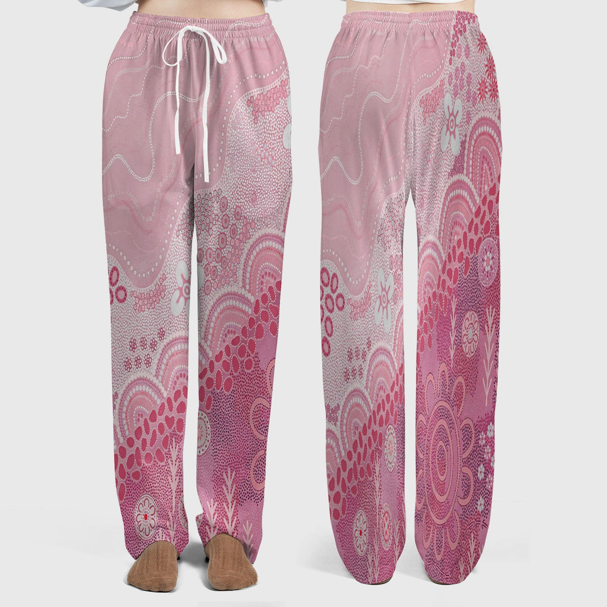 Floral Mandala Dot Nurse Scrub Set