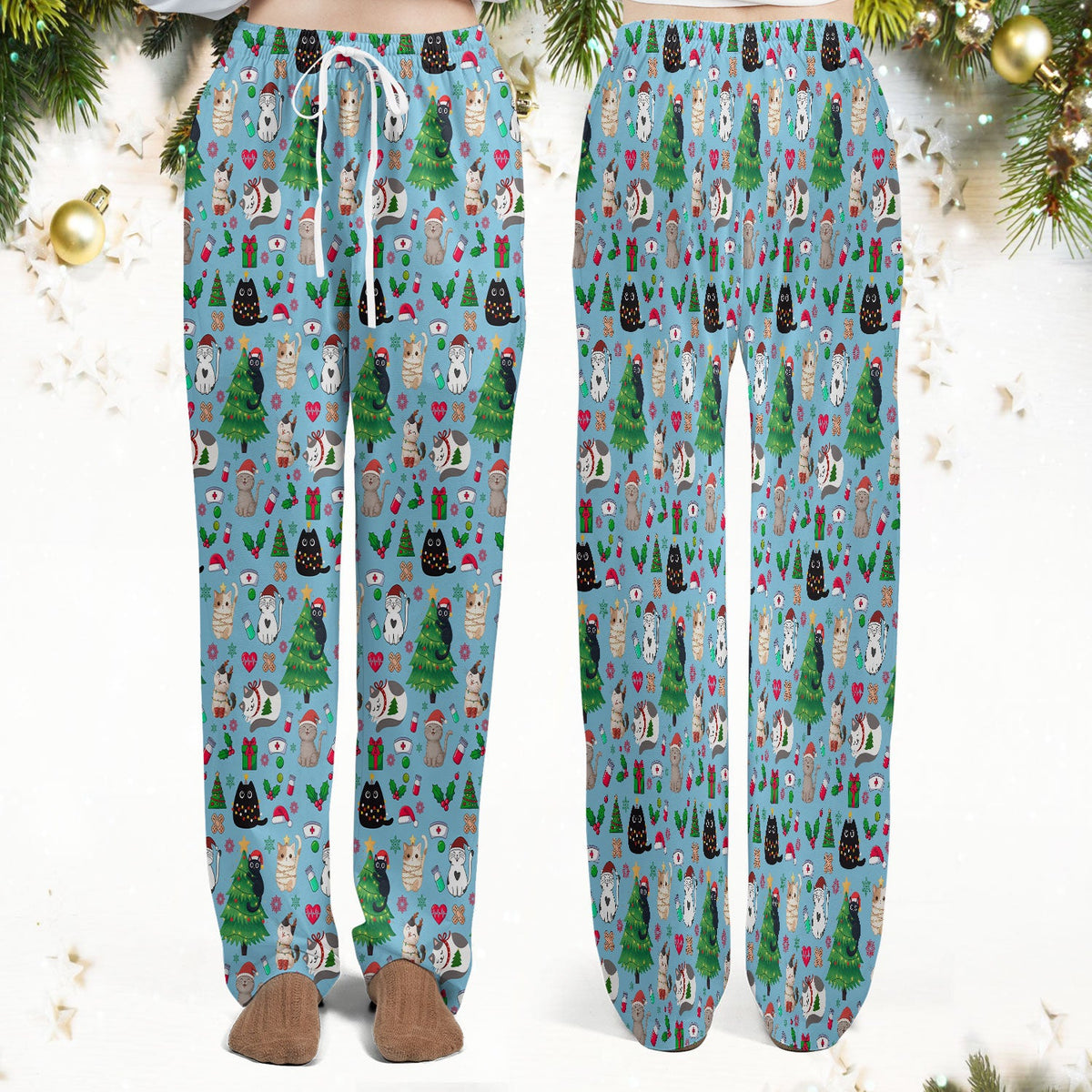 Christmas Pet Nurse Scrub Set