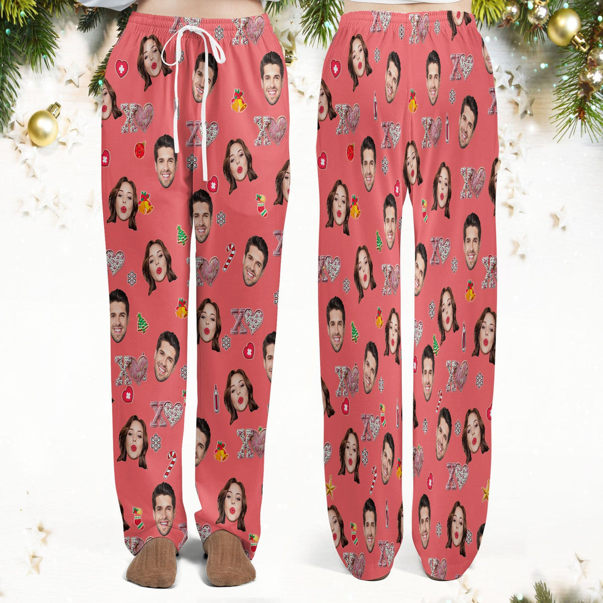 Personalized Photo XOXO Nurse Scrub Set