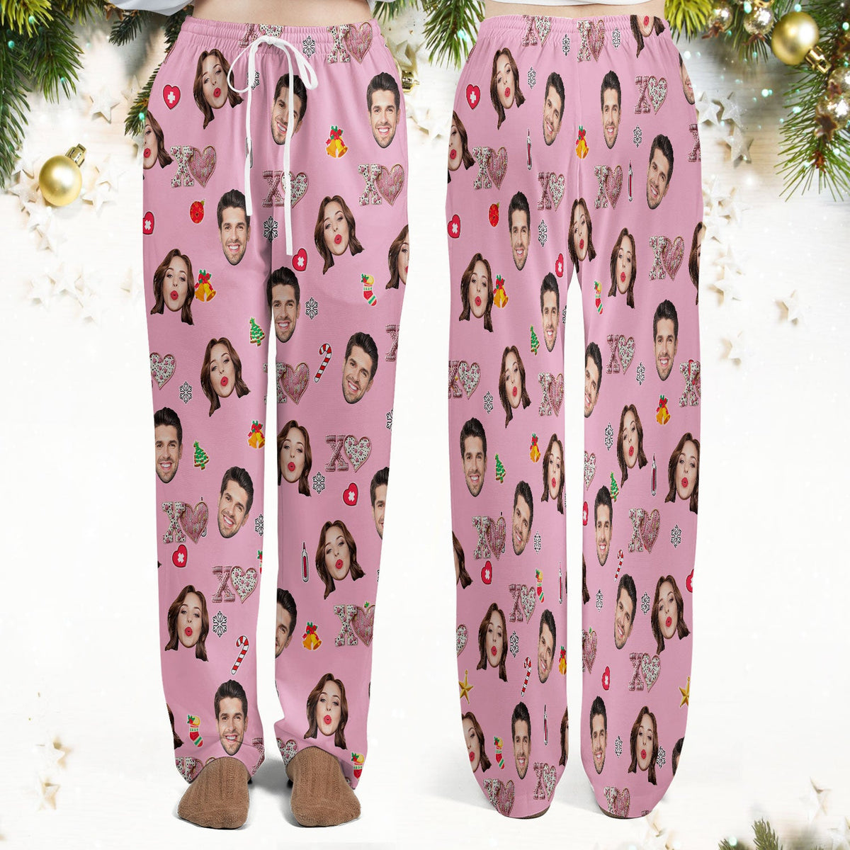 Personalized Photo XOXO Nurse Scrub Set