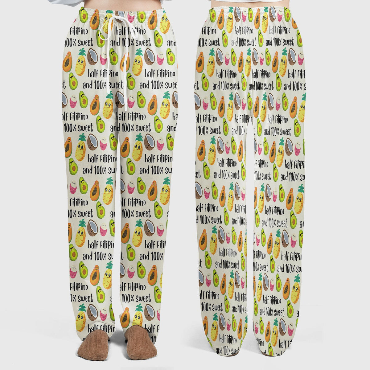 Avocado Fruit Filipino Quote Nurse Scrub Set