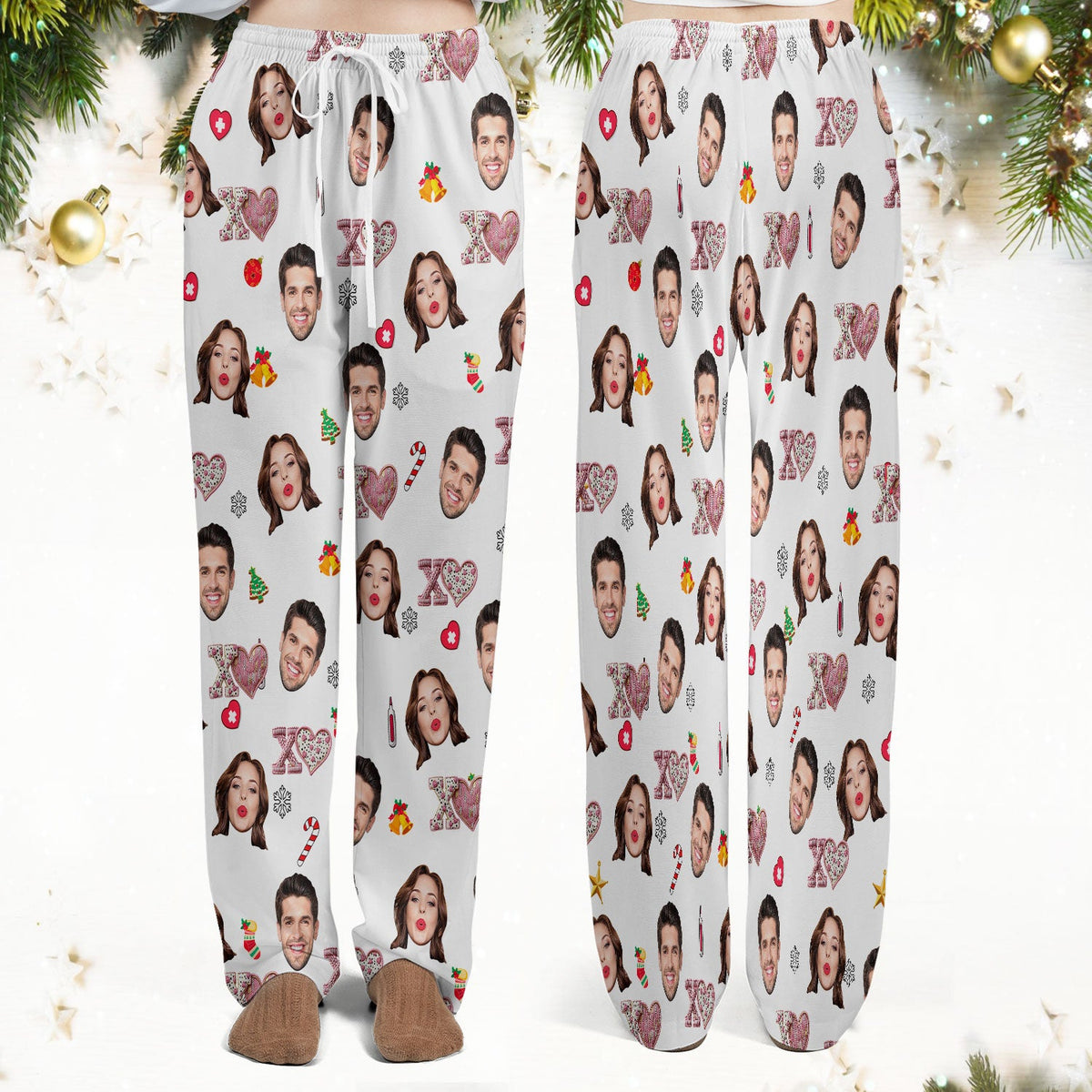 Personalized Photo XOXO Nurse Scrub Set
