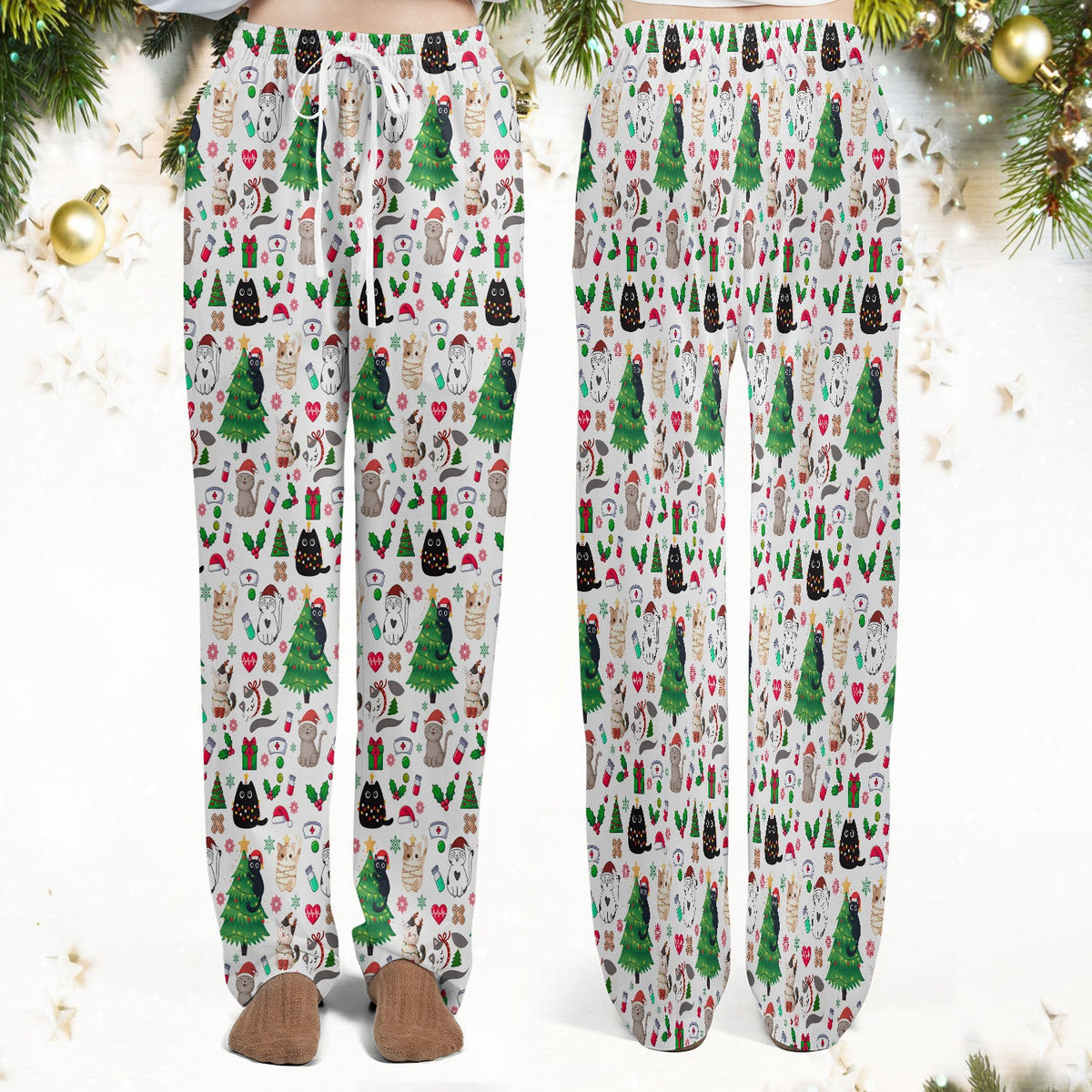 Christmas Pet Nurse Scrub Set