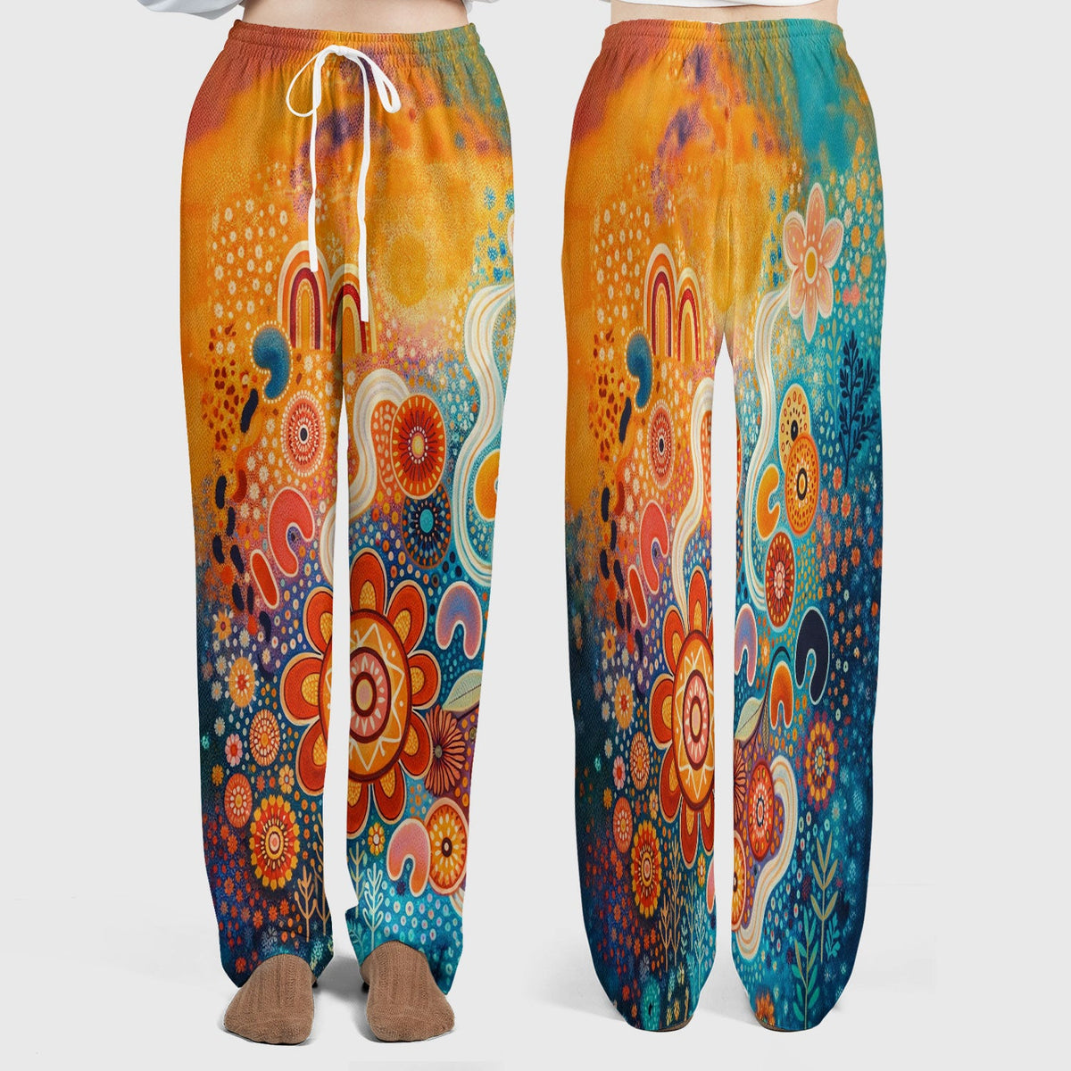 Australian Dot Art Boho Nurse Scrub Set