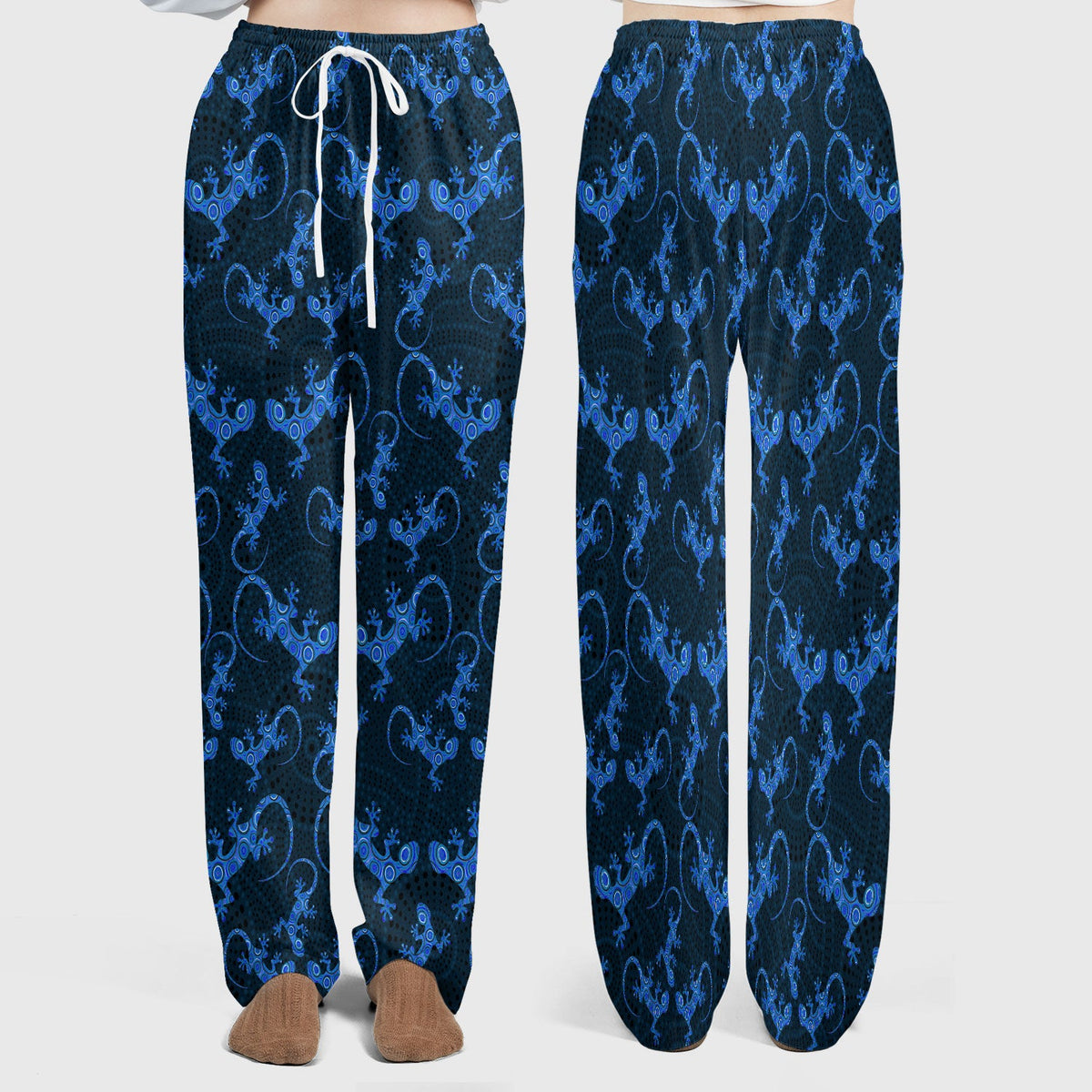 Australian Gecko Dot Art Inspired Nursing Scrub Set - Women Uniform