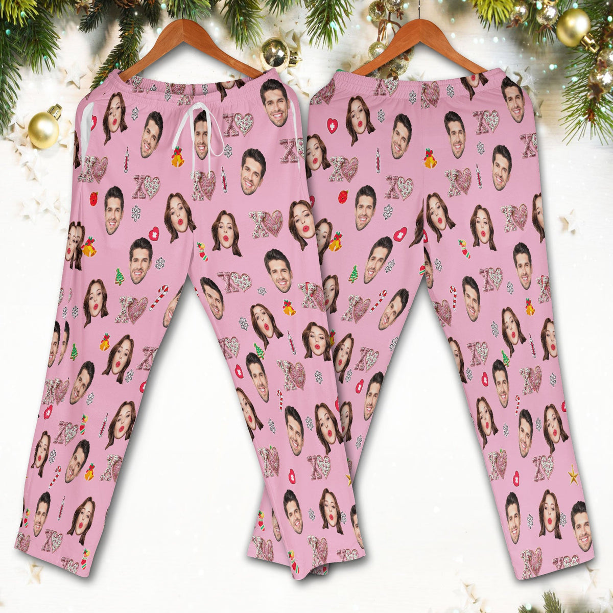 Personalized Photo XOXO Nurse Scrub Set