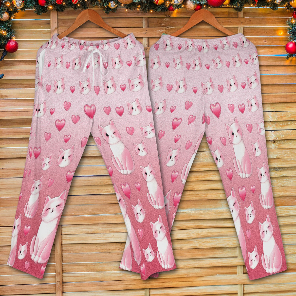 Valentine Cat Heart Nurse Scrub Set