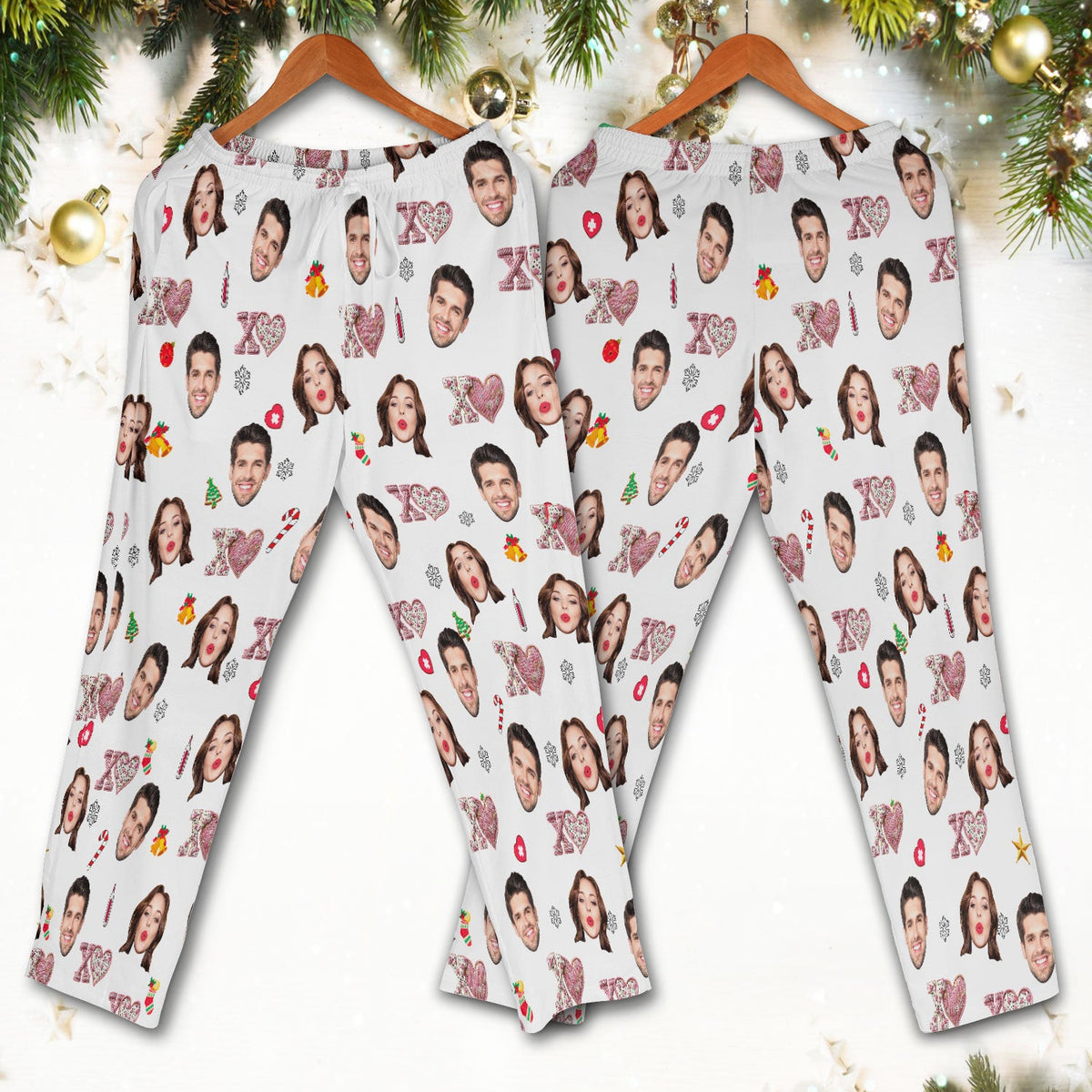 Personalized Photo XOXO Nurse Scrub Set